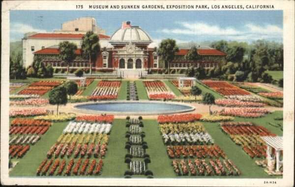 Los Angeles California Museum Sunken Gardens
