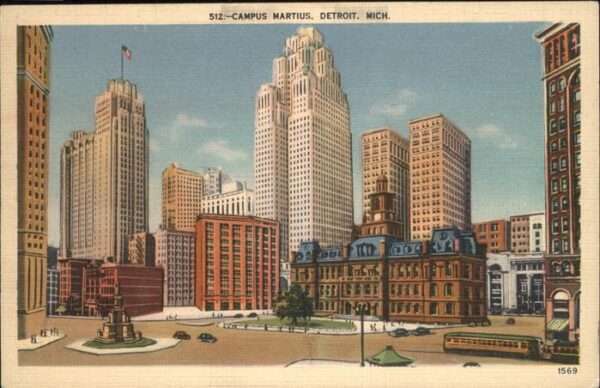 Detroit Michigan Campus Martius