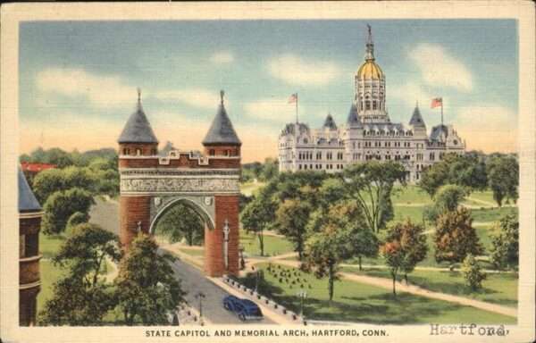 Hartford Connecticut State Capitol Memorial Arch