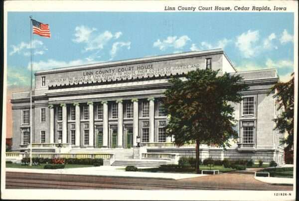 Cedar Rapids Iowa Linn County Court House