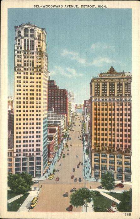 Detroit Michigan Woodward Avenue