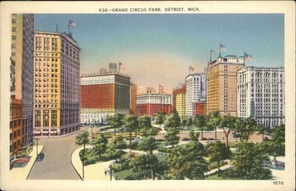 Detroit Michigan Grand Circus Park