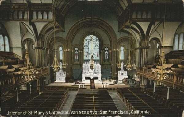 San Francisco California St. Mary`s Cathedral