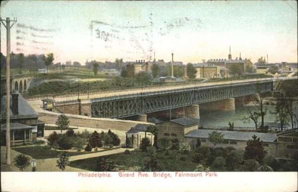 Philadelphia Pennsylvania Girard Ave. bridge Fairmont Park