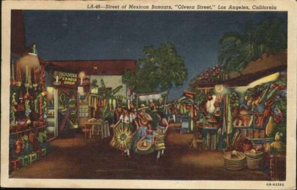 Los Angeles California Street of Mexican Bazaars