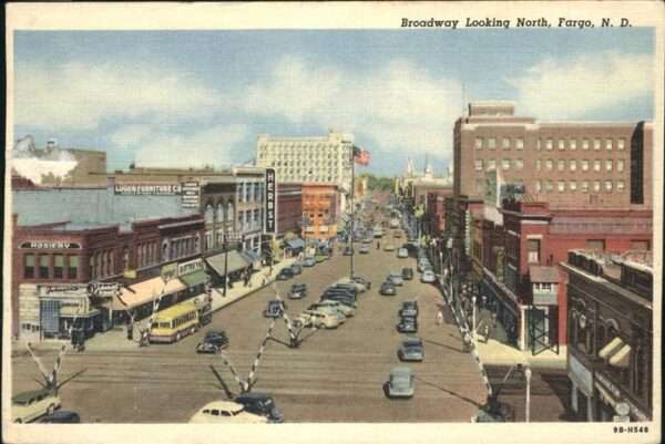 Fargo North Dakota Broadway Looking North