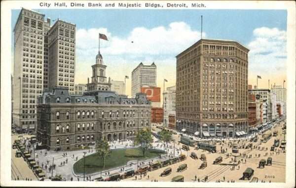 Detroit Michigan City Hall
Dime Bank
Majestic Building