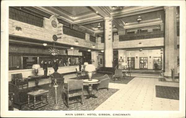 Cincinnati Ohio Main Lobby
Hotel Gibson