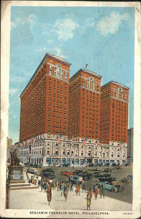 Philadelphia Pennsylvania Benjamin Franklin Hotel