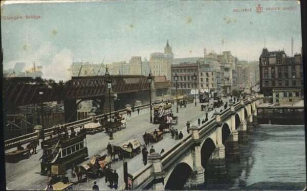 Glasgow Bridge Strassenbahn Kutsche
