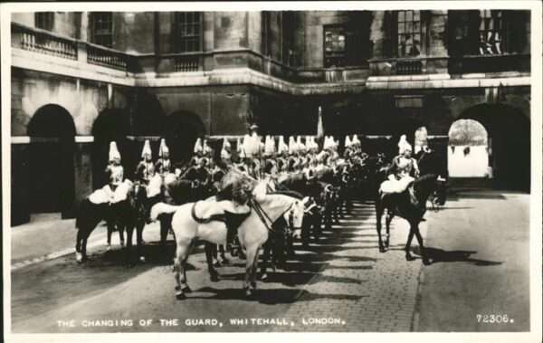 London Changing Guard Whitehall