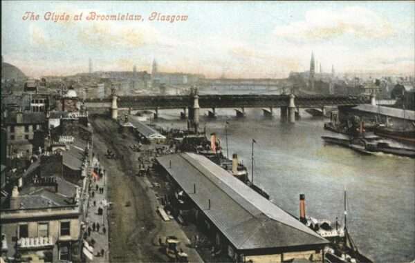 Glasgow Clyde Broomielaw Brücke Schiff