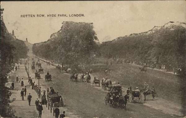 London Rotten Row Hyde Oark Kutsche
