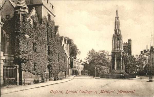 Oxford Oxfordshire Balliol College Martyrs Memorial