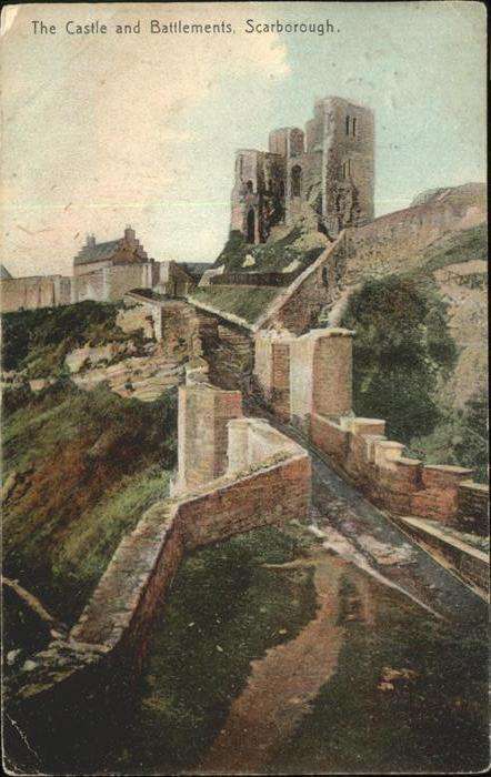 Scarborough UK Castle Battlements