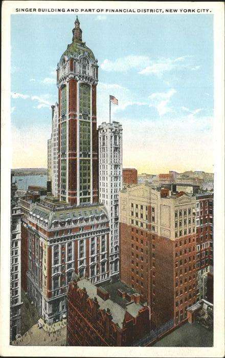 New York City Singer Building Financial District