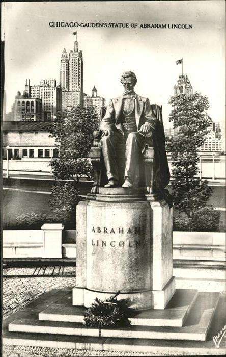 Chicago Heights Gaudens Statue Abraham Lincoln