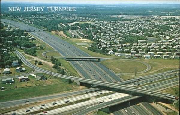 New Jersey Fliegeraufnahme Turnpike Brücke