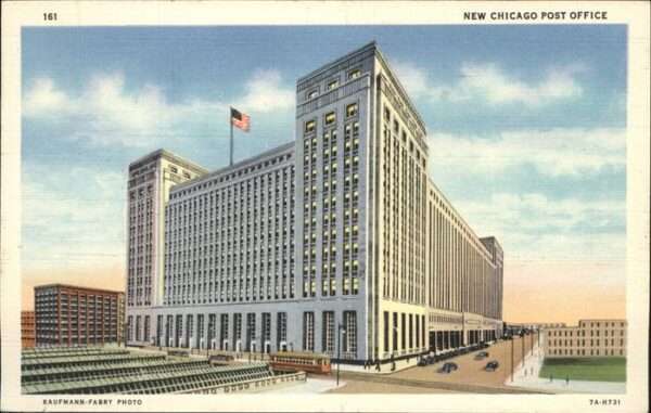 Chicago Heights Post Office Strassenbahn