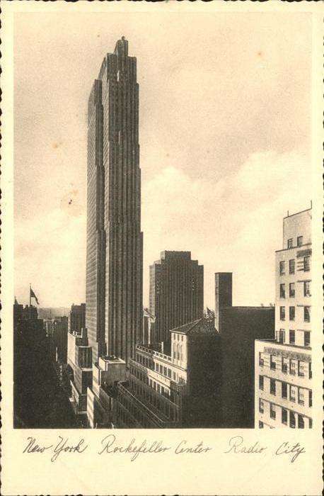 New York City Rockefeller Center Radio City