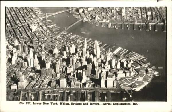 New York City Bridges River Fliegeraufnahme