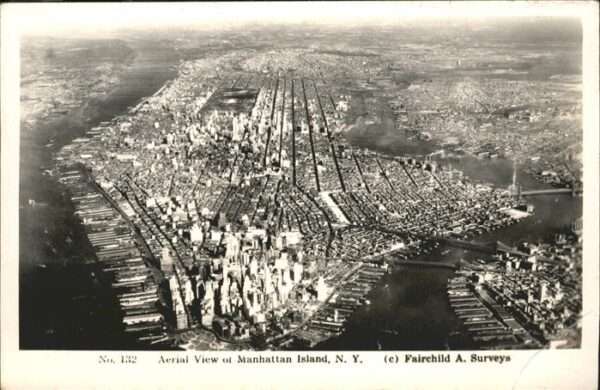 Manhattan New York Fliegeraufnahme