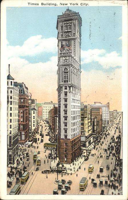 New York City Times Building Strassenbahn
