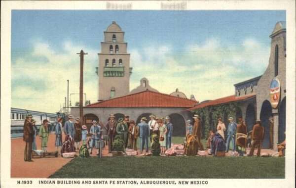 Albuquerque Indian Building Santa Fe Station