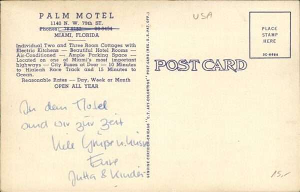 Miami Florida Palm Motel – Bild 2
