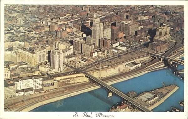 St Paul Minnesota Fliegeraufnahme