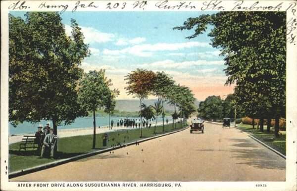 Harrisburg Pennsylvania Along Susquehanna River