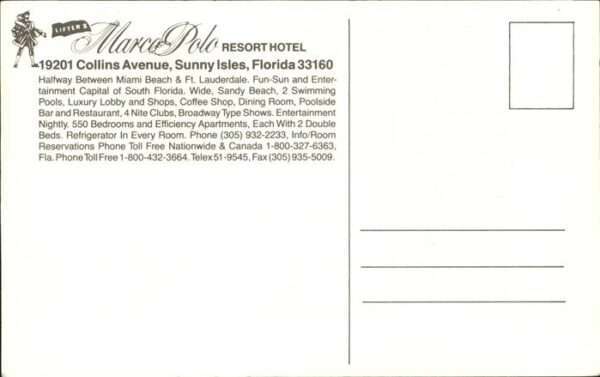 Florida Resort Hotel  Collins Avenue Sunny Isle – Bild 2