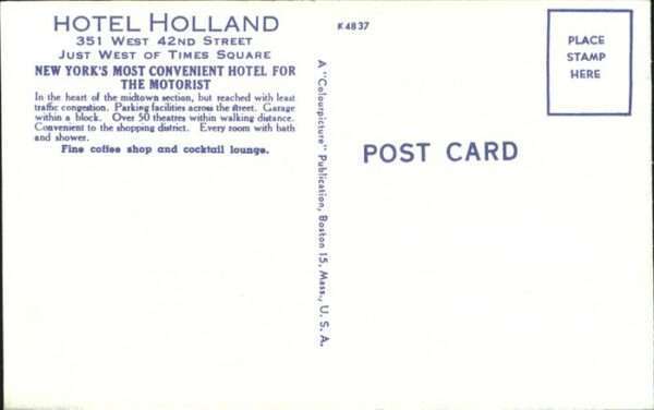 New York City Hotel Holland – Bild 2