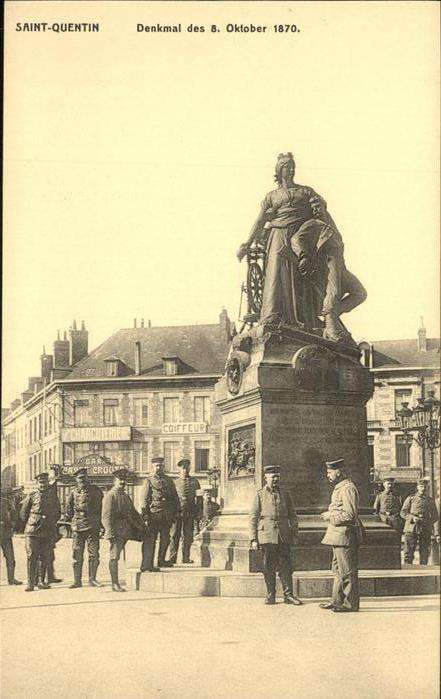 St Quentin Aisne Denkmal des 8.10.1870