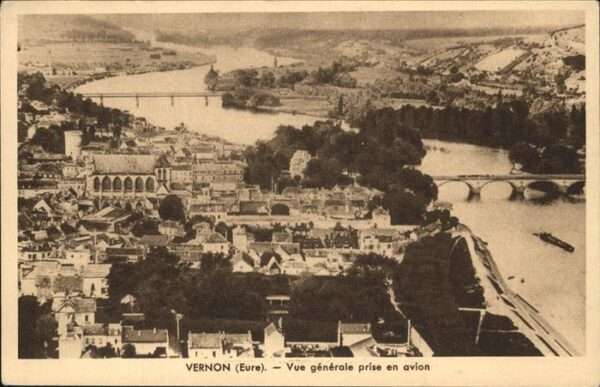 Vernon Eure Vue generale aerienne