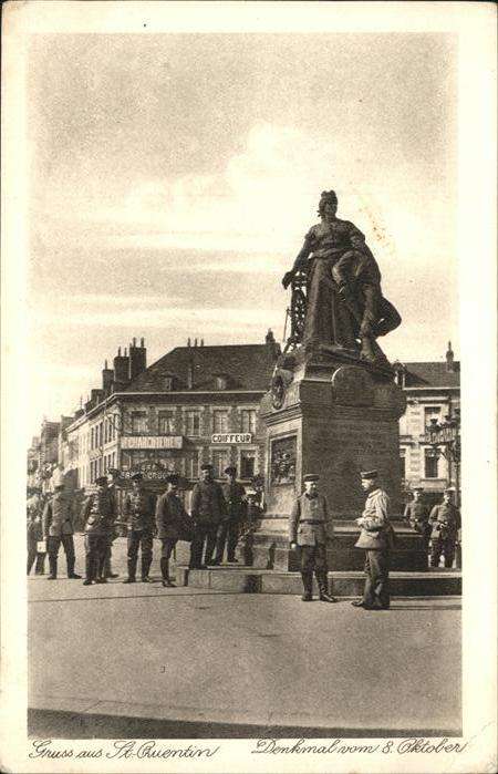 St Quentin Aisne Denkmal vom 8. Okt. 1870