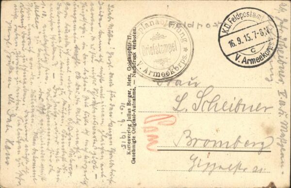 Saint Maurice nach dem Angriff 1915 – Bild 2