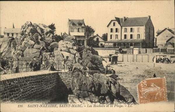 Saint-Nazaire Loire-Atlantique Rochers 
Plage