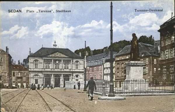 Sedan Ardennes Platz Turenne Stadthaus Turenne Denkmal