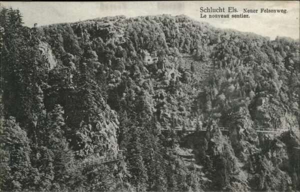 Muenster Haut Rhin Elsass Schlucht neuer Felsenweg