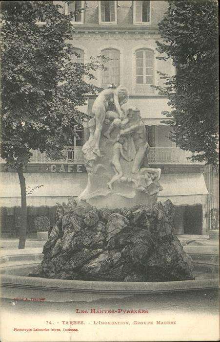 Tarbes L'Inondation Groupe Marbre
