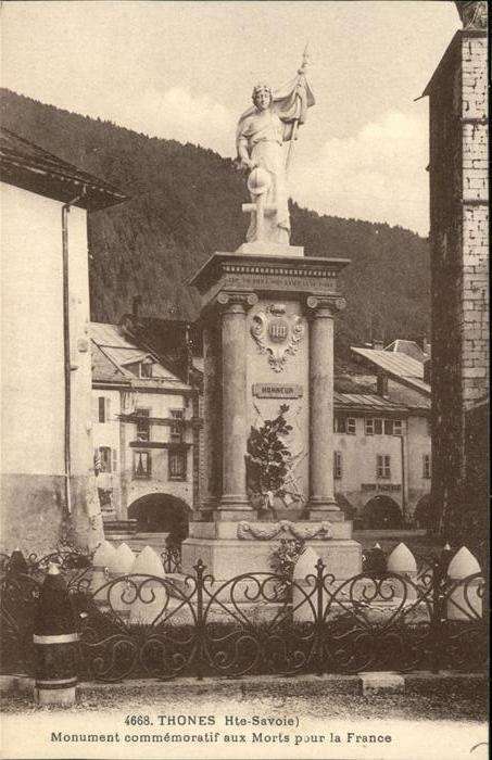 Thones Monument commemoratif aux Morts