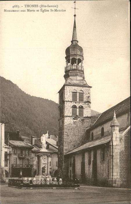 Thones Eglise St-Maurice Monument aux Morts