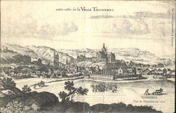 Tonnerre Vue de Tonnerre en 1650