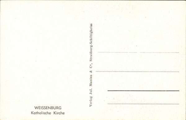 Weissenburg Elsass Kath. Kirche – Bild 2