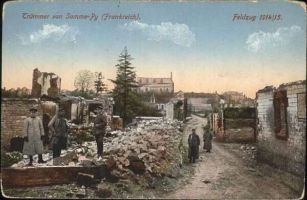 Somme-Py-Tahure Trümmer