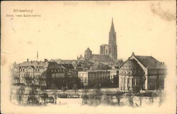 Strasbourg Alsace Blick vom Kaiserplatz