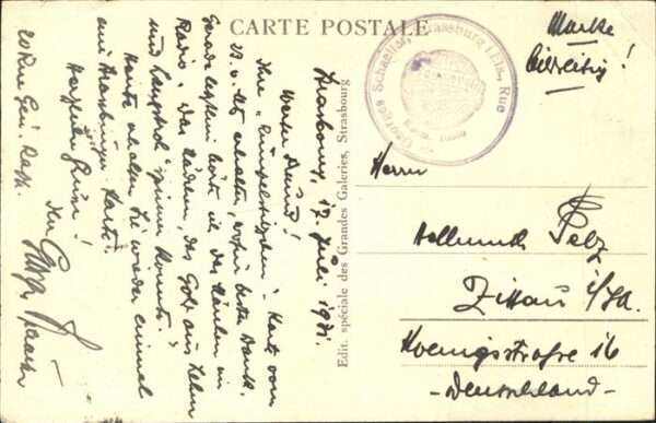 Strasbourg Alsace Monument Pasteur – Bild 2