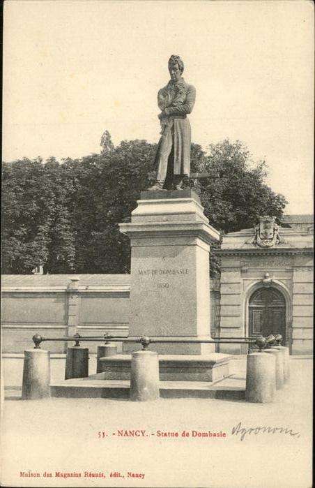 Nancy Lothringen Statue de Dombasle
