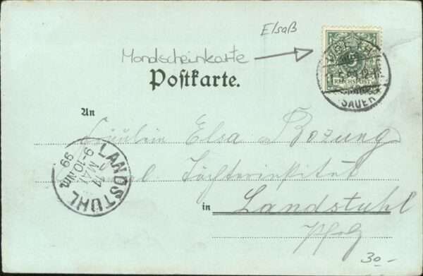 Woerth Elsass Mondscheinkarte Denkmal – Bild 2